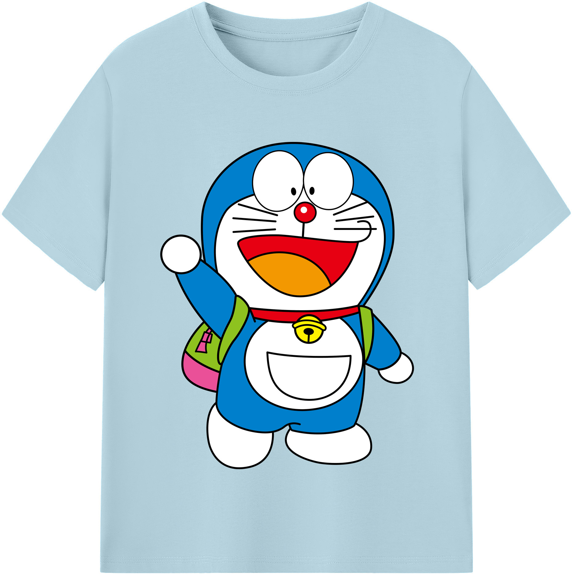 （画像用） ドラえもん Doraemon 綿100％半袖Tシャツ（フロントプリント）